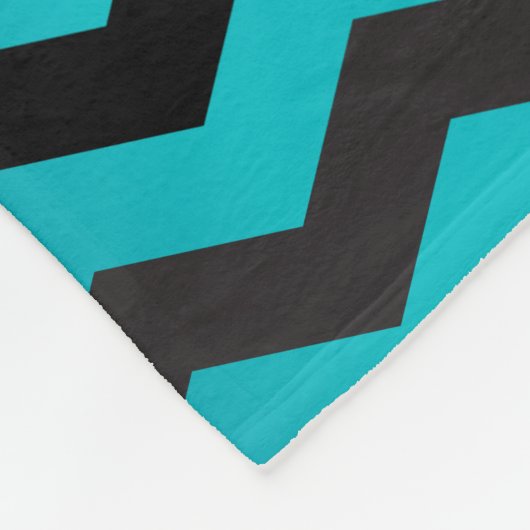 Naadloze gradiënt Chevron Pattern op Turquoise Fleece Deken (Hoek)