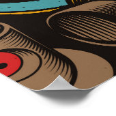 Naadloze Graffiti achtergrond. Kleurrijke naadloze Poster (Hoek)