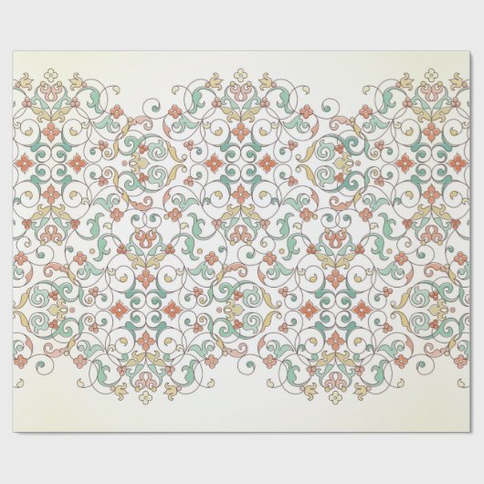 naadloze grens in oostelijke stijl. O Cadeaupapier (Vlak)