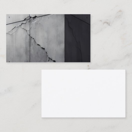 Naadloze Grijze Concrete Blok Patroon Textuur Visitekaartje (Voorkant / Achterkant)