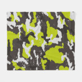 Naadloze grunge camouflage achtergrond. Camouflage Fleece Deken (Voorkant (Horizontaal))