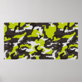 Naadloze grunge camouflage achtergrond. Camouflage Poster (Voorkant)