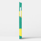 Naadloze handgetekende leemon met lederen patroon Case-Mate iPhone case (Achterkant / Links)