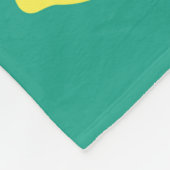 Naadloze handgetekende leemon met lederen patroon  fleece deken (Hoek)