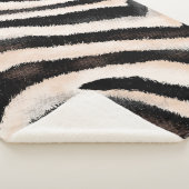 naadloze handtekentextuur, dierlijke afdruk; sherpa deken (3/4)