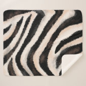 naadloze handtekentextuur, dierlijke afdruk; sherpa deken (Voorkant (horizontaal))