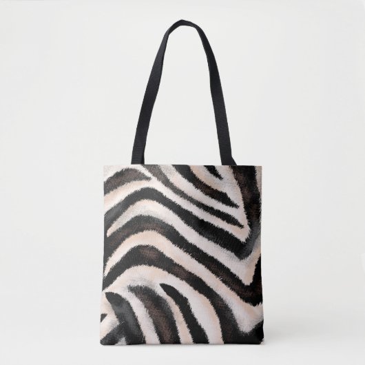 naadloze handtekentextuur, dierlijke afdruk; tote bag (Voorkant)