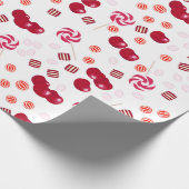 Naadloze heldere Cherry berry snoep lollipopes zoe Cadeaupapier (Hoek)