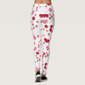 Naadloze heldere Cherry berry snoep lollipopes zoe Leggings (Achterkant)
