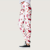 Naadloze heldere Cherry berry snoep lollipopes zoe Leggings (Links)