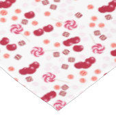 Naadloze heldere Cherry berry snoep lollipopes zoe Tafelkleed (Gekanteld)