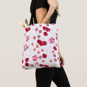 Naadloze heldere Cherry berry snoep lollipopes zoe Tote Bag (Dichtbij)