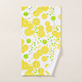 Naadloze heldere citroenmoes snoep lollipops zoet bad handdoek (Handdoek)