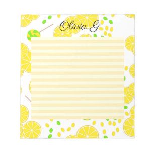 Naadloze heldere citroenmoes snoep lollipops zoet notitieblok