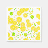 Naadloze heldere citroenmoes snoep lollipops zoet servet (Voorkant)