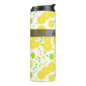 Naadloze heldere citroenmoes snoep lollipops zoet thermosbeker (Gedraaid links)