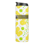 Naadloze heldere citroenmoes snoep lollipops zoet thermosbeker (Geroteerd rechts)