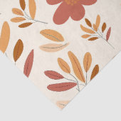 Naadloze Herfst Herfst Bloemenpatroon Tissuepapier (Detail)