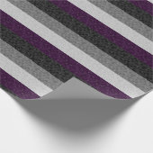 Naadloze herhaalde aseksuele pride Pixelvlag Cadeaupapier (Hoek)