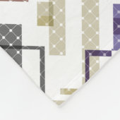 Naadloze ingecheckte vleid tartan patroon groene b fleece deken (Hoek)