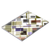 Naadloze ingecheckte vleid tartan patroon groene b notitieboek (Linkerzijde)