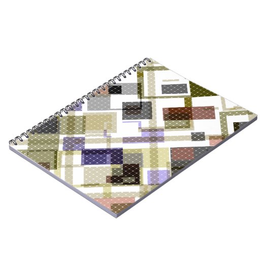 Naadloze ingecheckte vleid tartan patroon groene b notitieboek (Linkerzijde)