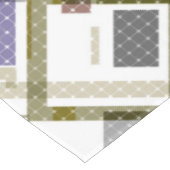 Naadloze ingecheckte vleid tartan patroon groene b tafelkleed (Gekanteld)