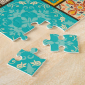 Naadloze islamitische, Arabische tegel patroon. Legpuzzel (Zijkant)