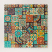 Naadloze islamitische, Arabische tegel patroon. Legpuzzel (Horizontaal)