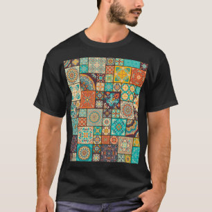 Naadloze islamitische, Arabische tegel patroon. T-shirt