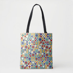 Naadloze islamitische kleurpatronen. Islamitische Tote Bag