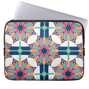 Naadloze islamitische kunst kleurrijk laptop sleeve