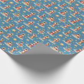 Naadloze Jezus Patroon Religie Gift Christendom Cadeaupapier (Hoek)