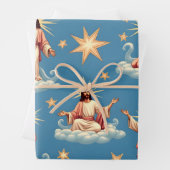 Naadloze Jezus Patroon Religie Gift Christendom Inpakpapier Vel (In situ)