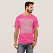 Naadloze kaart Stadsplan T-shirt (Voorkant volledig)