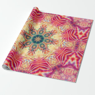 Naadloze kaleidoscoop kleurrijke textuur. Illustra Cadeaupapier