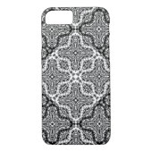 Naadloze kant rozen romantische retro  zwarte l Case-Mate iPhone case (Achterkant)