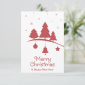 Naadloze kerst illustratie. kaart (Staand voorkant)