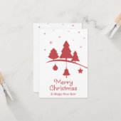 Naadloze kerst illustratie. kaart (Voorkant / Achterkant in situ)