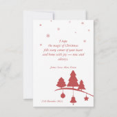 Naadloze kerst illustratie. kaart (Achterkant)