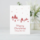 Naadloze kerst seizoen illustratie. kaart (Staand voorkant)