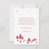 Naadloze kerst seizoen illustratie. kaart (Achterkant)