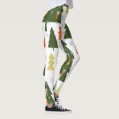 Naadloze Kerstbomen Patroon met Decorated Leggings (Rechts)