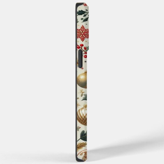 Naadloze Kerstmisdecoratie Case-Mate iPhone Case (Achterkant / Rechts)