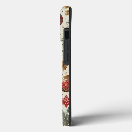 Naadloze Kerstmisdecoratie Case-Mate iPhone Case (Achterkant / Links)