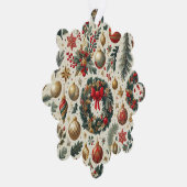 Naadloze Kerstmisdecoratie Ornament Kaart (Rechts)