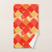 Naadloze kerstpatchwerkpatches worden gekoeld bad handdoek (Handdoek)