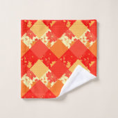 Naadloze kerstpatchwerkpatches worden gekoeld bad handdoek (Wasdoekje)