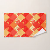 Naadloze kerstpatchwerkpatches worden gekoeld bad handdoek (Handdoek)