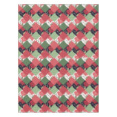 Naadloze kerstpatchwerkpatches worden gekoeld tafelkleed (Voorkant)